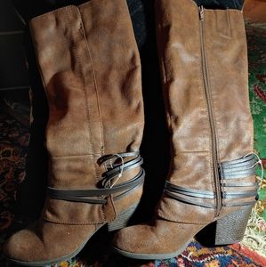 Brown Fergalicious Boots Size 9
